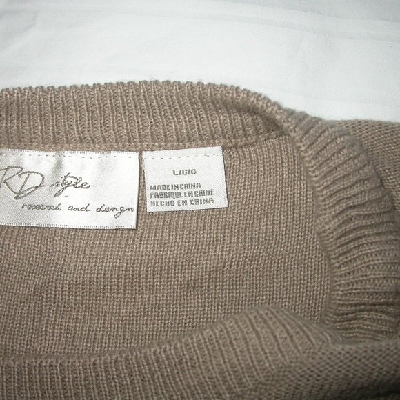 Tan Loose Raglan Sleeved Sweater - Picture 5 of 7